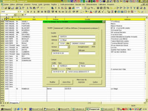 Excel gestion de carnet adresses